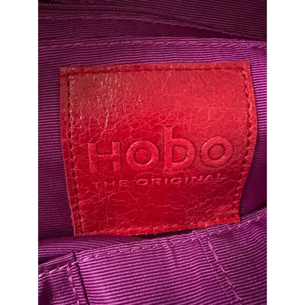 Vintage Hobo Gabor blue, black and gold metallic hobo-style/slouchy shoulder bag